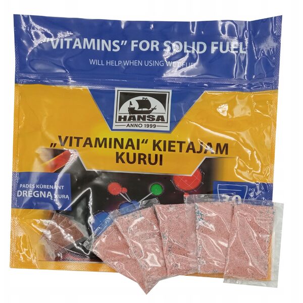 Vitaminai kietajam kurui HANSA, 30 pakeliu