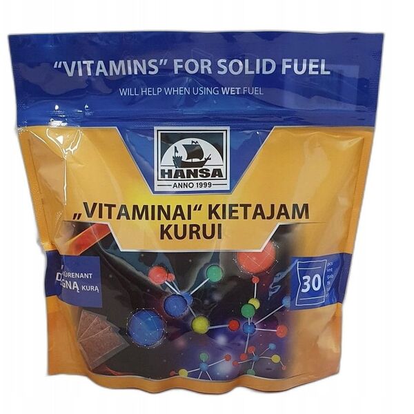 Vitaminai kietajam kurui HANSA, 30 pakeliu