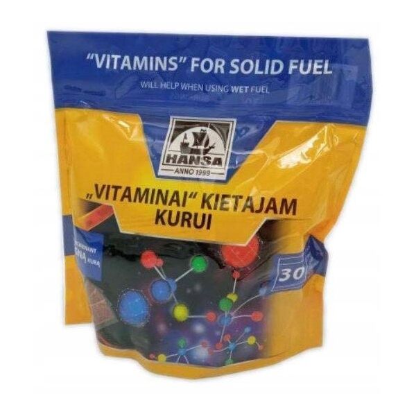Vitaminai kietajam kurui HANSA, 30 pakeliu