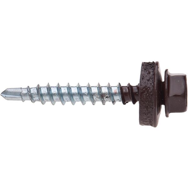 Savisriegiai GUNNEBO, 4,8 x 50 mm, 100 vnt., ZN Cinkuoti, su tarpine, rudos spalvos RAL8017