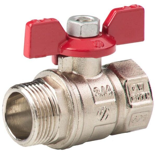 Rutulinis ventilis ARCO Nile, 1" isore/vidus, su trumpa rankenele