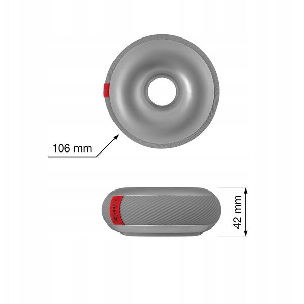 Duru atrama WALTECO Doornut, O106 x 42 mm, 0,83 kg, chromo sp.