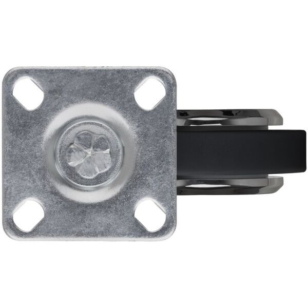 Baldinis ratukas WALTECO, d-60 mm, pasukamas su plokstele, apkrova 60 kg