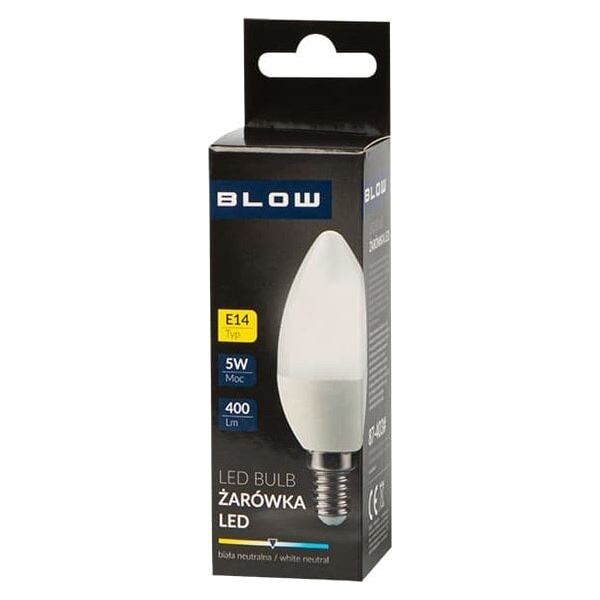 Blow 87-403# Żarówka led  e14 c37 eco 5w b.neutralna