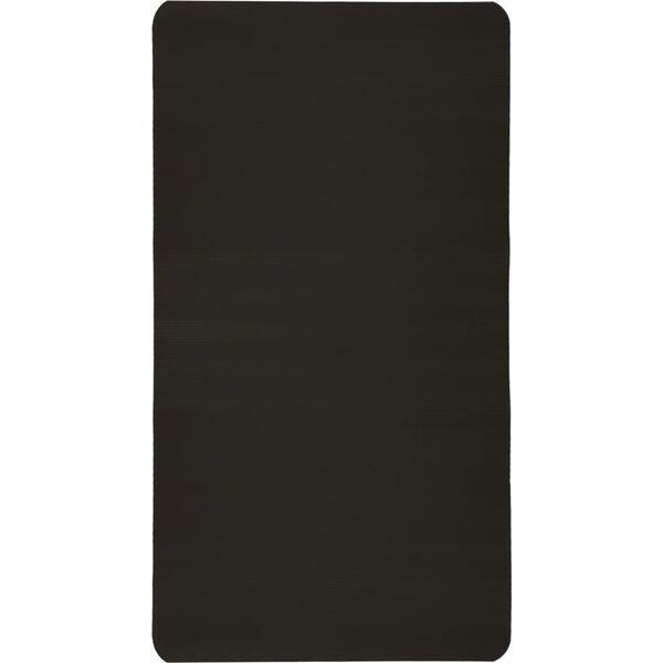 Mata do ćwiczeń jogi gruba 185x80x1,5 cm czarna