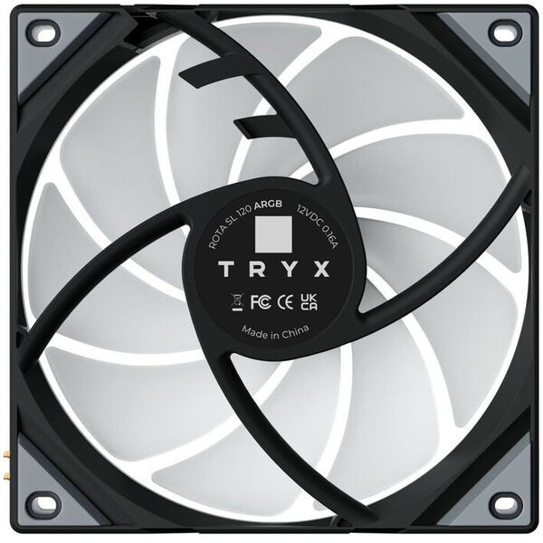 TRYX ROTA SL ARGB Lfter -  3er-Pack, 120 mm, schwarz