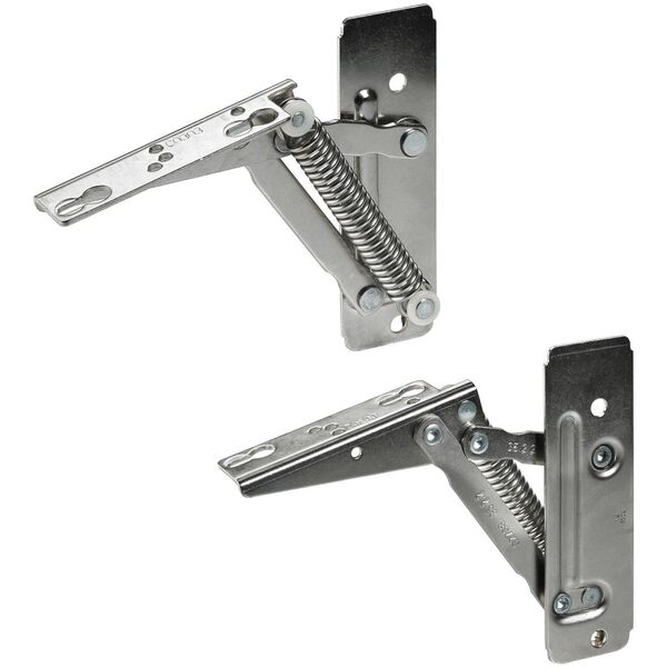 Atlenkiamasis atraminis pakelejas HETTICH, pak. 2 vnt. kairinis ir.desininis, dengtas nikeliu, 89242