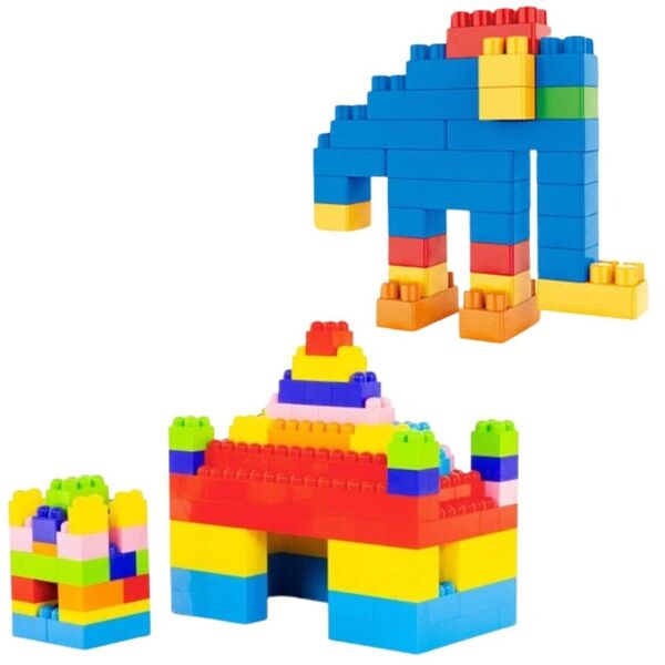 Zestaw Klocki Konstrukcyjne Przestrzenne Kolorowe 100 el. LEAN Toys