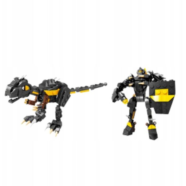 Klocki Konstrukcyjne Dinozaur Robot 2w1 57-70 el. Mix