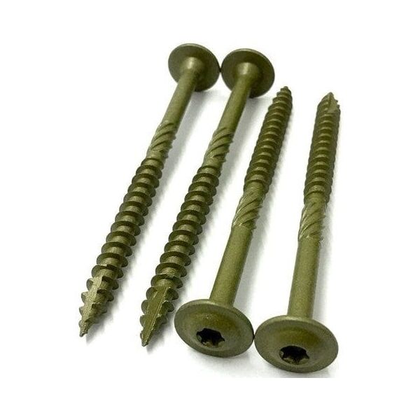 Konstrukciniai medsraigciai ROBUS, 5 x 90/54 mm, praplatinta galva, lauko darbams 100 vnt., TORX25
