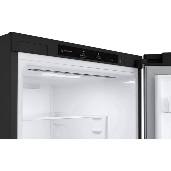 LG GBV3200DEP lodówko-zamrażarka Wolnostojący 387 l D Czarny