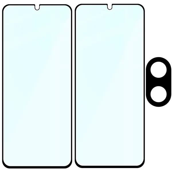 2x szkło na ekran + szkło na aparat Bizon Edge 2 Pack do Xiaomi Redmi A5 4G / POCO C71 4G