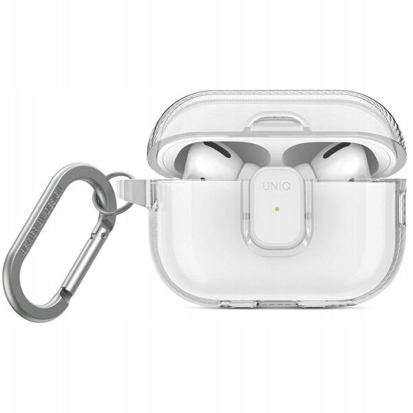 Etui UNIQ Glase Pro do Apple AirPods Pro 2 Lock Case przezroczysty