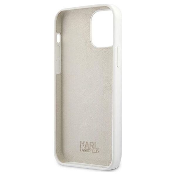 Karl Lagerfeld Karl Lagerfeld KLHCP12LSLKLWH iPhone 12 Pro Max 6,7" Silicone Stack Logo biały/white