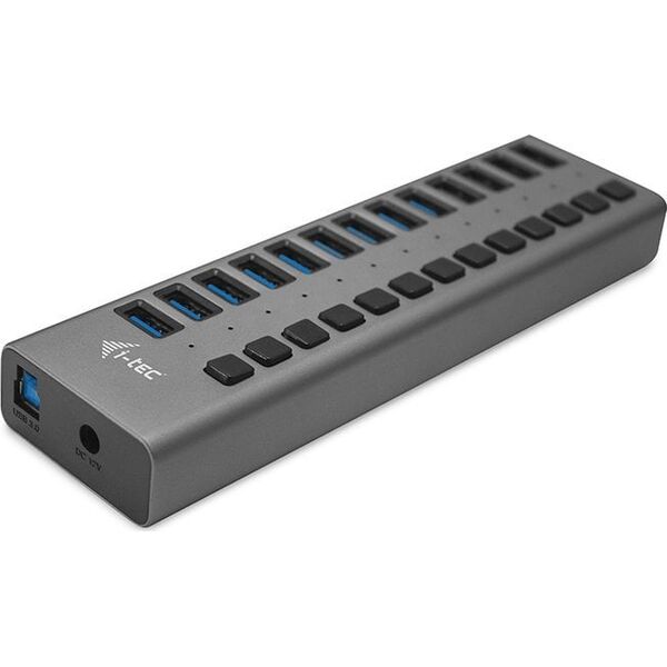 Zasilacz do laptopa I-TEC i-tec U3CHARGEHUB13UK ładowarka do urządzeń przenośnych Uniwersalne Szary Prąd przemienny Wewnętrzna