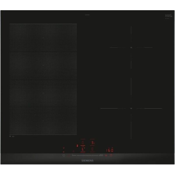 Płyta grzewcza Siemens Siemens iQ700 EX675HEC1E, Black, Built-in, 60 cm, Zone induction hob, Glass-ceramic, 4 zone(s)