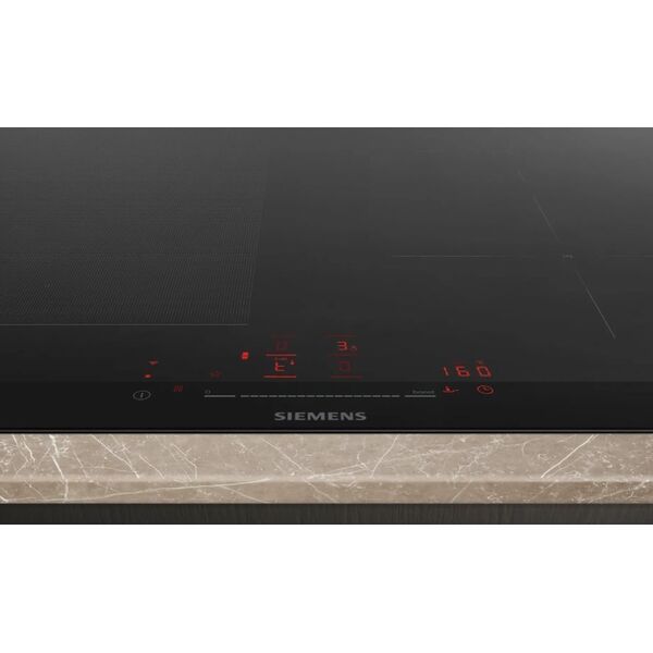 Płyta grzewcza Siemens Siemens iQ700 EX675HEC1E, Black, Built-in, 60 cm, Zone induction hob, Glass-ceramic, 4 zone(s)