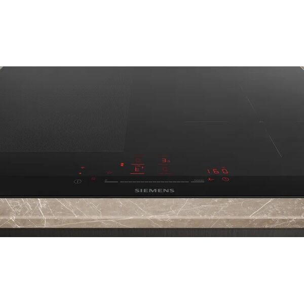 Płyta grzewcza Siemens Siemens iQ700 EX675HEC1E, Black, Built-in, 60 cm, Zone induction hob, Glass-ceramic, 4 zone(s)