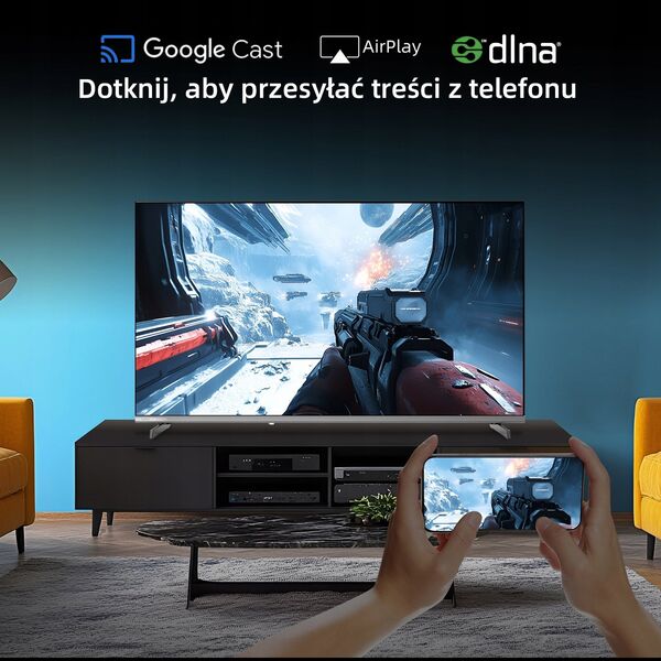 CHiQ L40QST TV 40", QLED, Full HD, Google TV, Frameless, Dolby Audio, dbx-tv, HDR 10