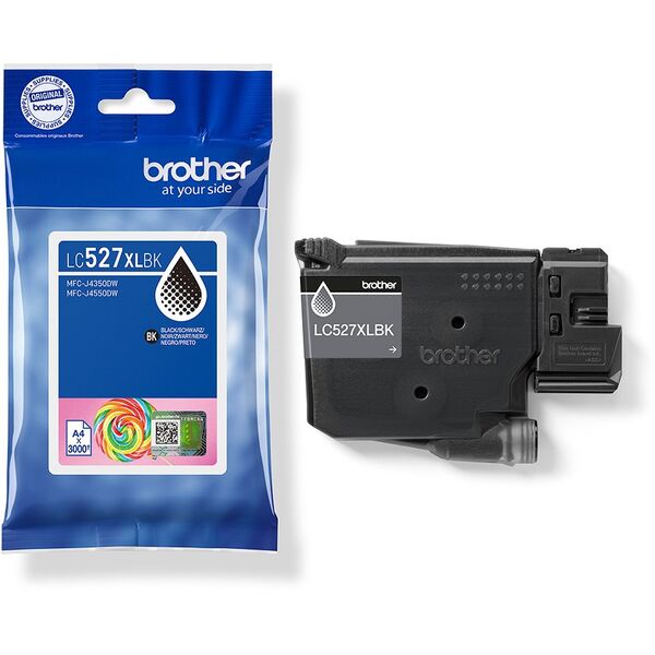 Brother Tintenpatrone LC-527XLBK Schwarz (ca. 3000 Seiten)