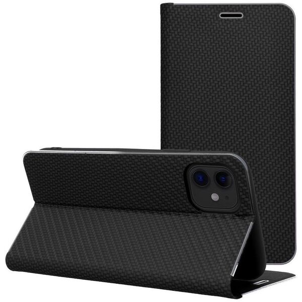 Kabura LUNA Book Carbon do IPHONE 17 Pro czarny
