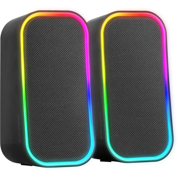 Mars Gaming MSOM USB DSP Stereo PC Speakers 20W / RGB / Bluetooth 5.3