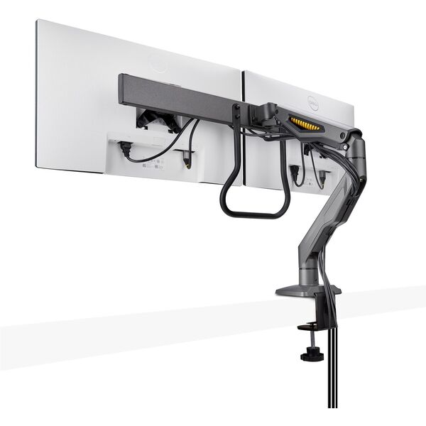 StarTech H2M1AS2-MONITOR-ARM uchwyt / stojak do monitorów 68,6 cm (27") Biurko Czarny
