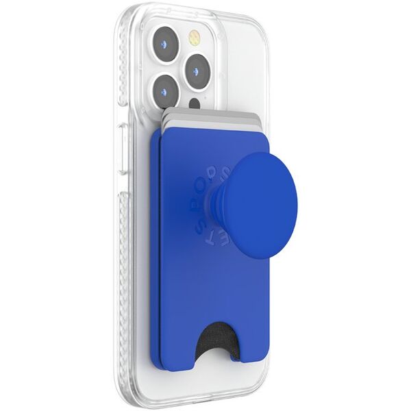 Uchwyt i podstawka do telefonu z portfelem Popsockets PopWallet+ PopGrip PW+ MS MagSafe kobalt 807091
