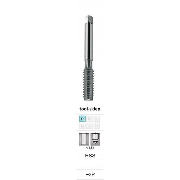 Fanar GWINTOWNIK M 6x0,75 NGMM/1 DIN-352D (6H) HSS