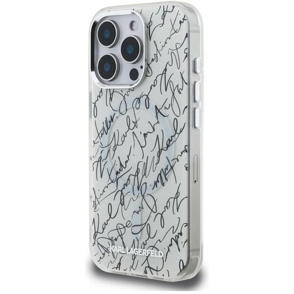 ETUI MAGSAFE KARL LAGERFELD DO IPHONE 16 PRO, Case Białe, Magnetyczne Modne