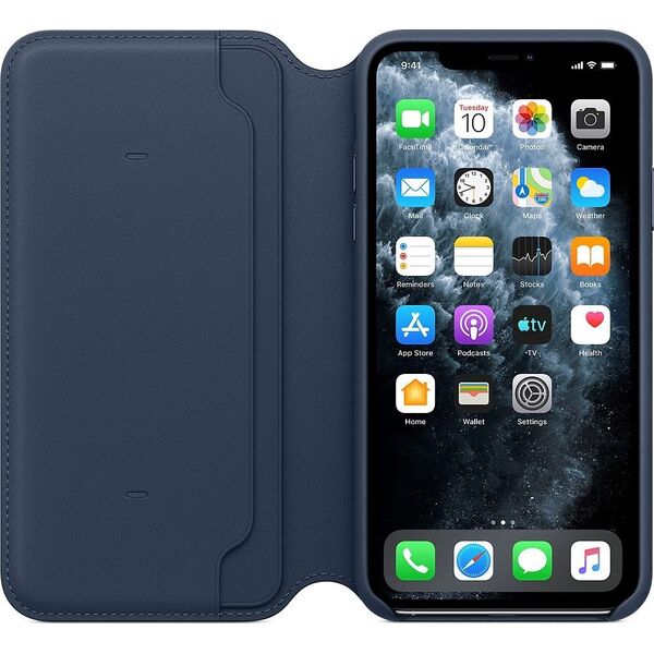 Apple Skórzane etui folio do iPhone 11 Pro Max otchłanny błękit-MY1P2ZM/A