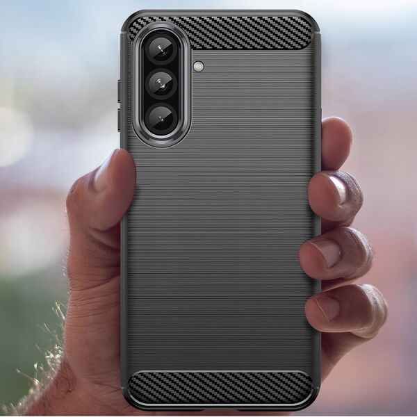 ETUI SIMPLE CARBON CASE DO SAMSUNG GALAXY A36 5G / A56 5G CZARNA NAKŁADKA