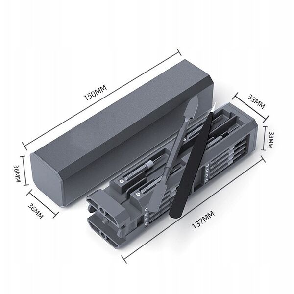 YPT 02 Screwdriver set with bits YENKEE