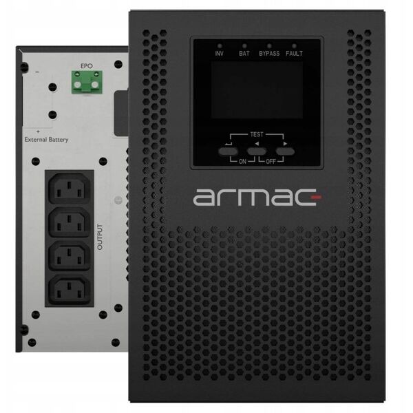 ARMAC UPS Office On-Line PF1 1000VA LCD 4x C13 Metalowa obudowa dust free