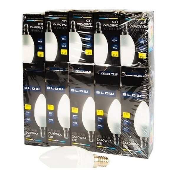 Blow 87-433# Żarówka led  e14 c37 eco 5w neut.10szt