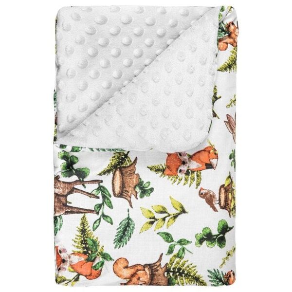 Κουβέρτα Lulando Lulando BABYDECKE 100 X 75 CM ΓΚΡΙ ΖΩΑ ΤΟΥ ΔΑΣΟΥΣ 14398965 5906118630007
