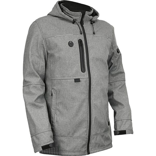 Work jacket SOFTSHELL, gray, size 3XL