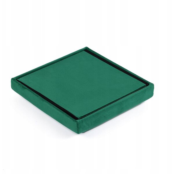 Pufa składana M - 30x30x30cm aksamit zielony x 16
