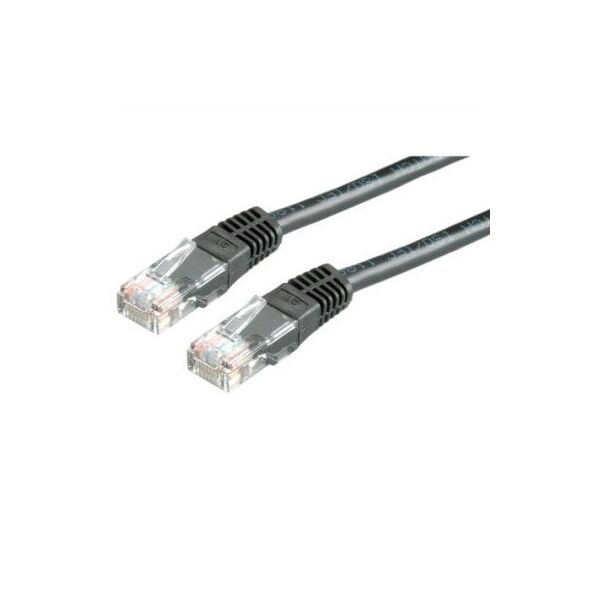 Kabel krosowy UTP, kat. 6 (klasa E), czarny, 5 m