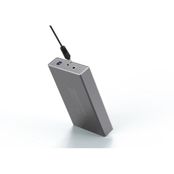 Obudowa USB 3.0 na dysk SSD/HDD 3.5 SATA III max. 16 TB z zasilaczem, aluminiowa