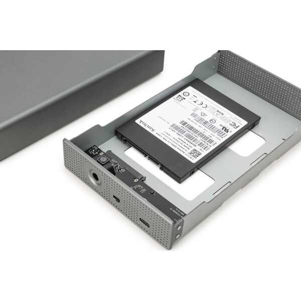 Obudowa USB 3.0 na dysk SSD/HDD 3.5 SATA III max. 16 TB z zasilaczem, aluminiowa