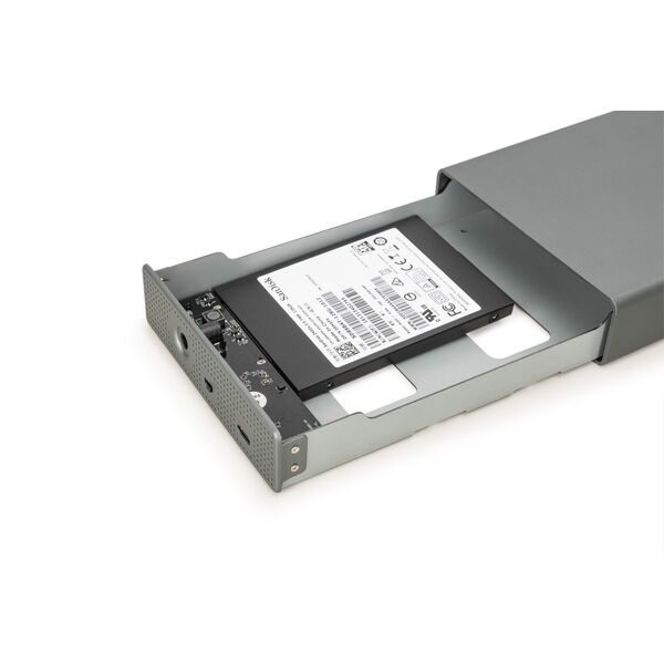 Obudowa USB 3.0 na dysk SSD/HDD 3.5 SATA III max. 16 TB z zasilaczem, aluminiowa