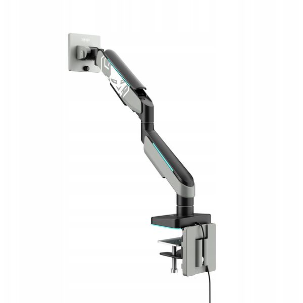 Uchwyt na monitor 49 cali, szaro-czarny LED RGB X-ARM