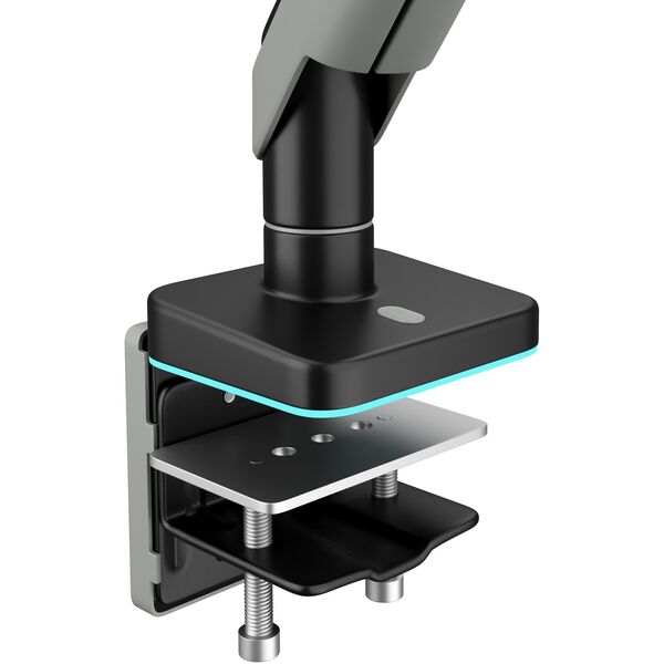 Uchwyt na monitor 49 cali, szaro-czarny LED RGB X-ARM
