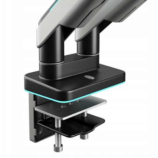 Podwójny uchwyt na monitory 49 cali, szaro-czarny RGB X-Arm Dual