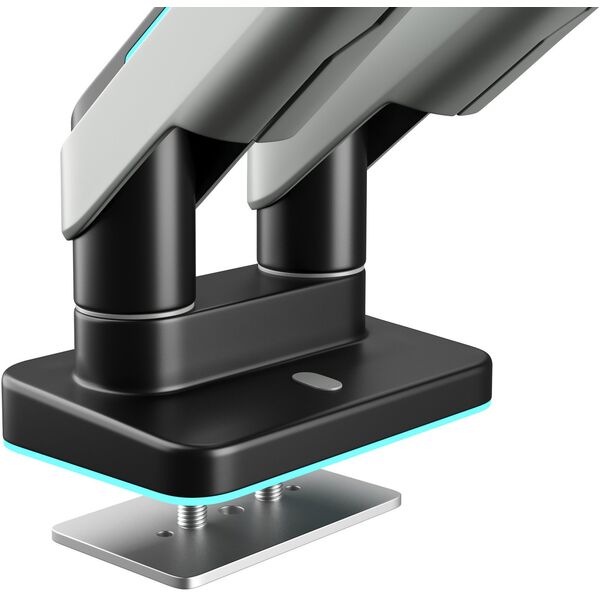 Podwójny uchwyt na monitory 49 cali, szaro-czarny RGB X-Arm Dual
