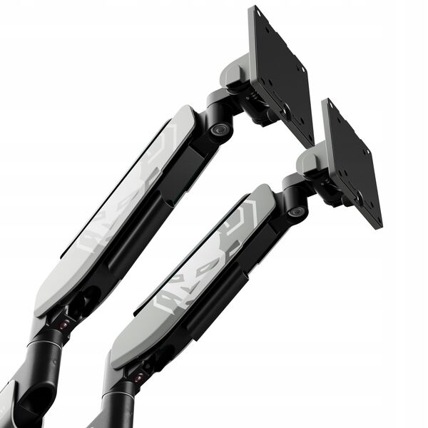 Podwójny uchwyt na monitory 49 cali, szaro-czarny RGB X-Arm Dual