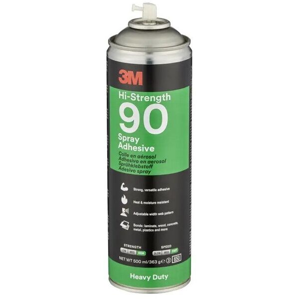 3MTM Σπρέι υψηλής αντοχής 90, Διαφανές, 500 ml, 12 τεμ/κτ