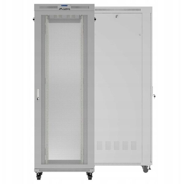 SZAFA INSTALACYJNA RACK STOJĄCA 19" 47U 800X1000 SZARA DRZWI PERFOROWANE LCD LANBERG (FLAT PACK) V2
