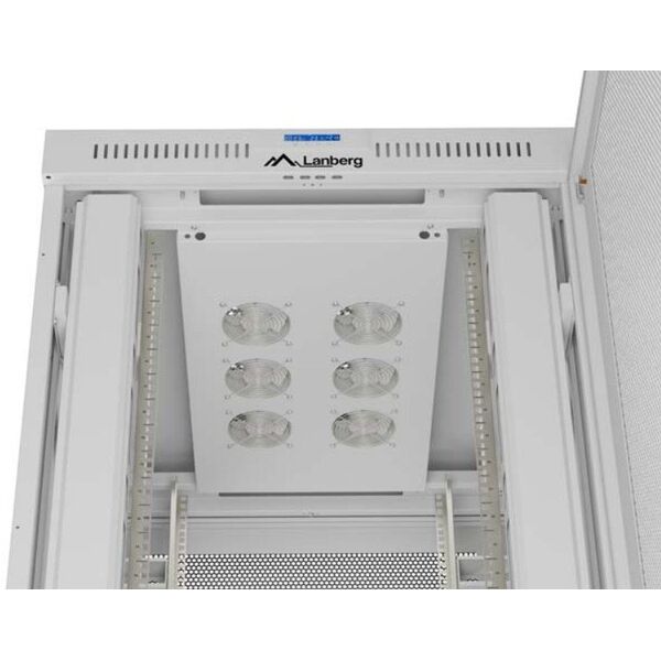 SZAFA INSTALACYJNA RACK STOJĄCA 19" 47U 800X1000 SZARA DRZWI PERFOROWANE LCD LANBERG (FLAT PACK) V2